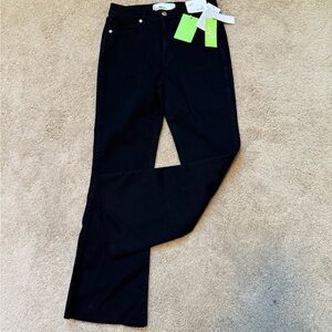 SAM EDELMAN Linnie Kick Flare Black Stretch Jeans Size Waist 26